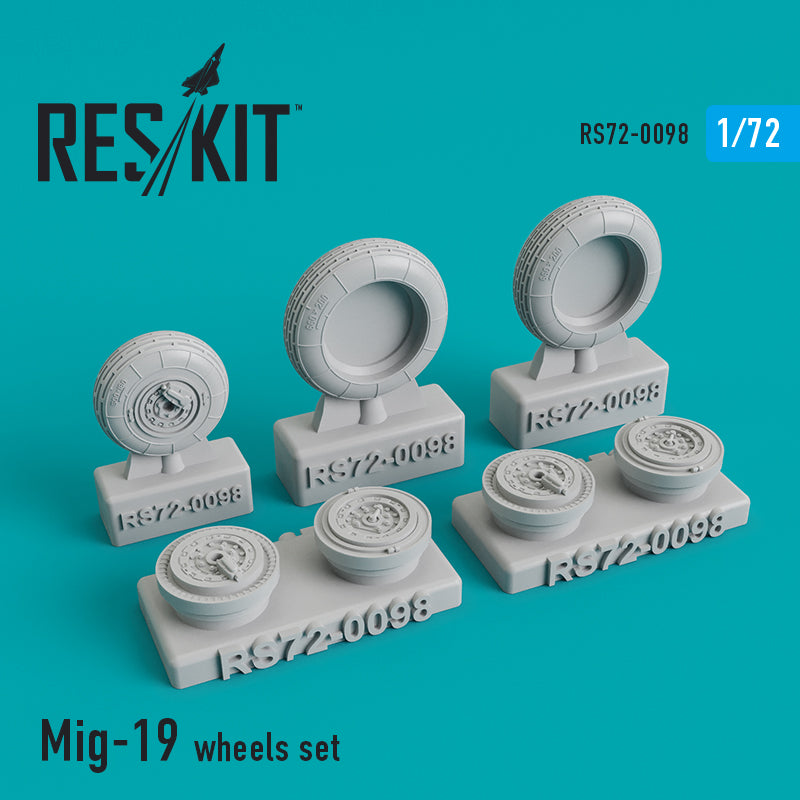 ResKit RS72-0098 1:72 Mikoyan MiG-19 wheels set