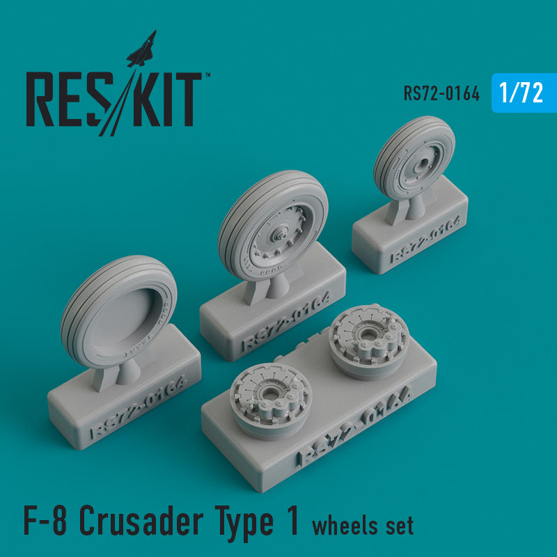 ResKit RS72-0164 1:72 Vought F-8E/F-8J/F-8P Crusader Type 1 wheels set