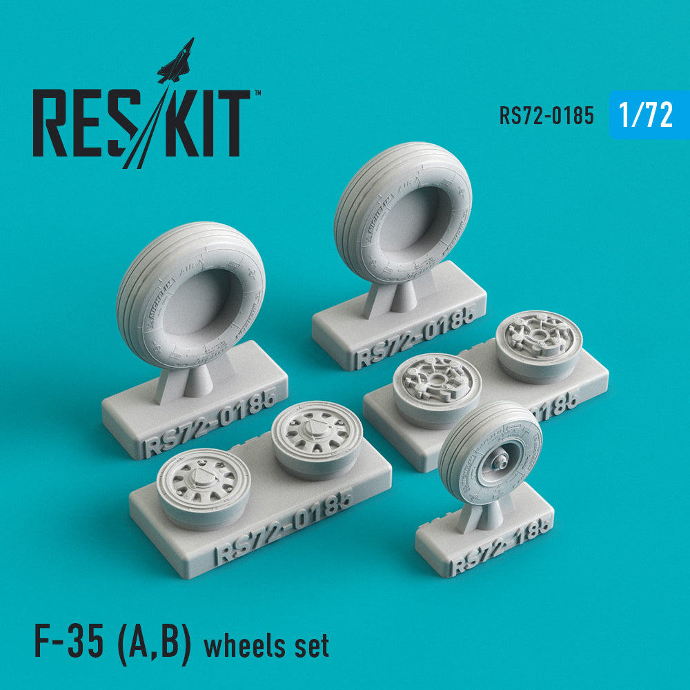 ResKit RS72-0185 1:72 Lockheed-Martin F-35A/F-35B Lightning wheels set