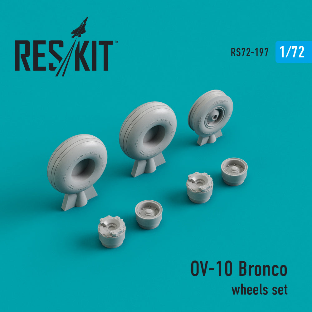 ResKit RS72-0197 1:72 North-American/Rockwell OV-10A/C/OV-10D Bronco wheels set