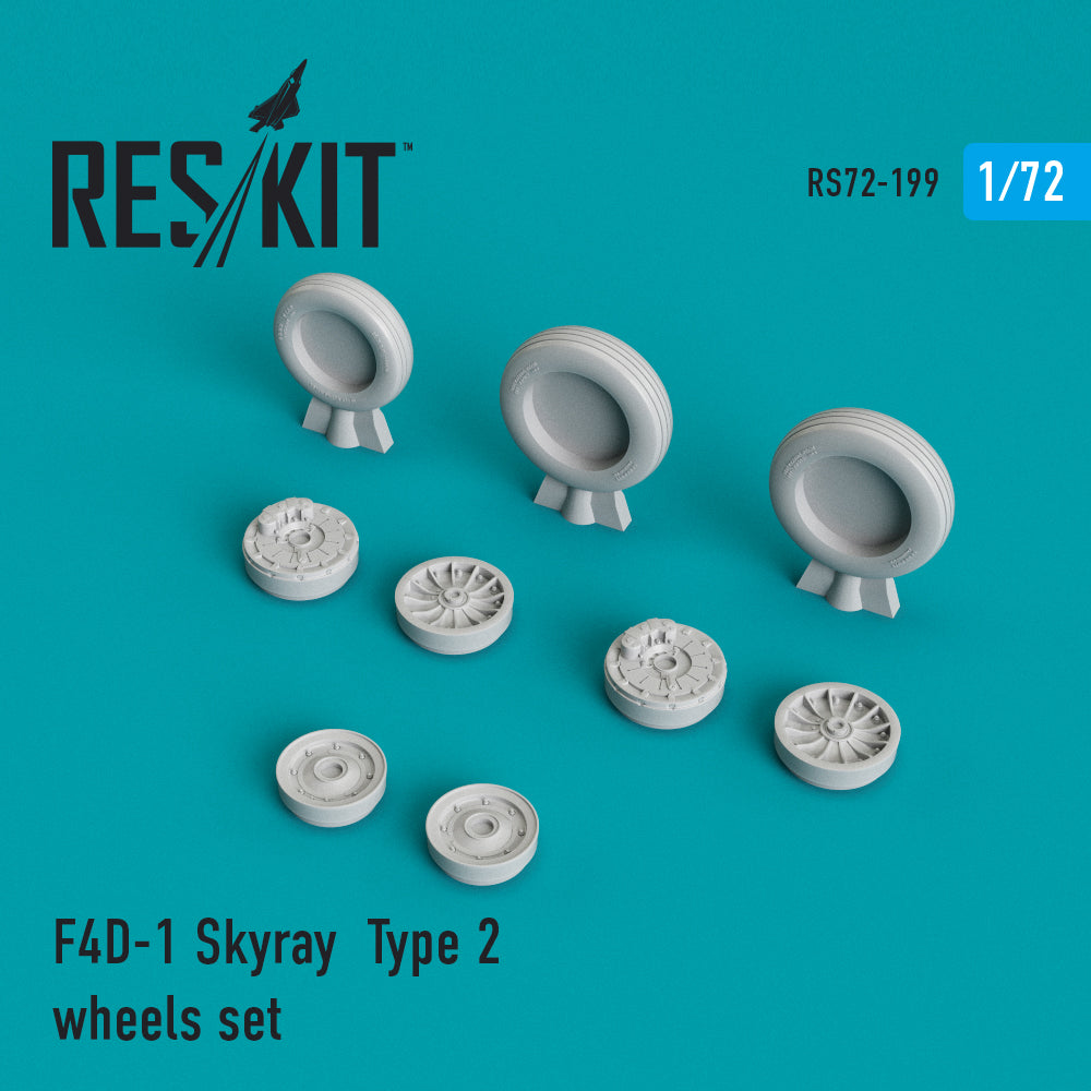 ResKit RS72-0199 1:72 Douglas F4D-1 Skyray Type 2 wheels set