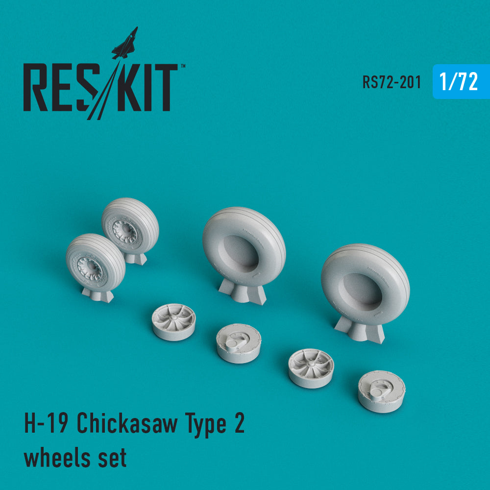 ResKit RS72-0201 1:72 Sikorsky UH-19A Chickasaw Type 2 wheels set