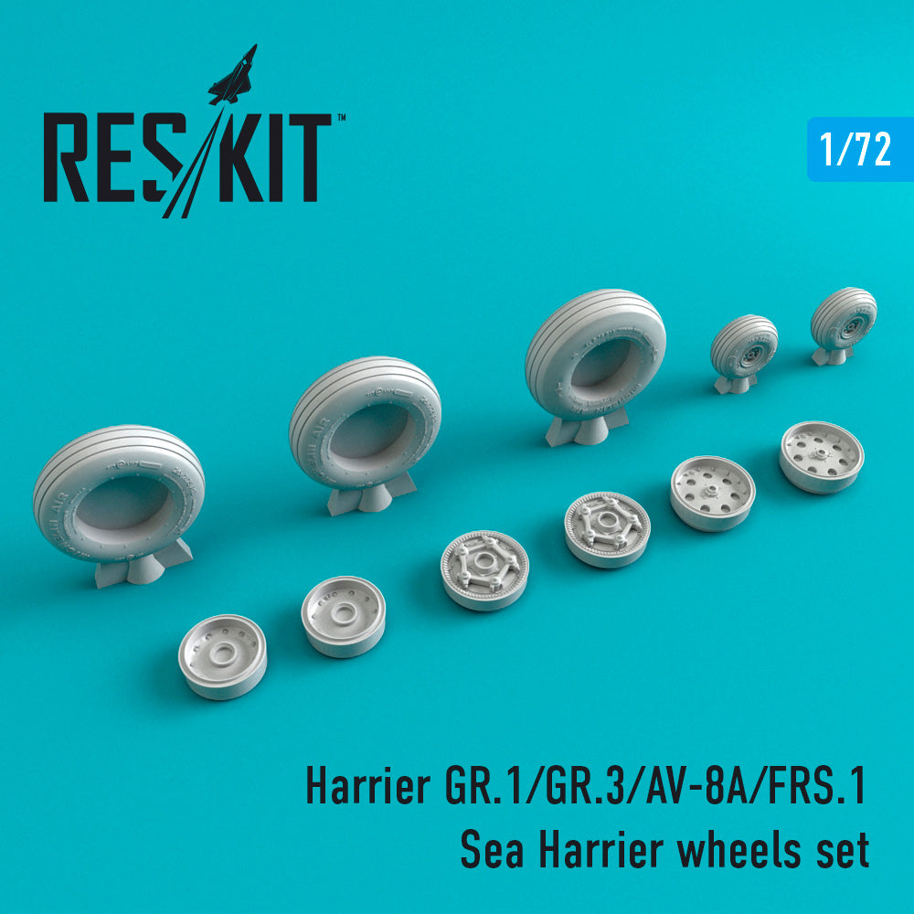 ResKit RS72-0211 1:72 Harrier GR.1/GR.3/AV-8A/Sea Harrier Wheels