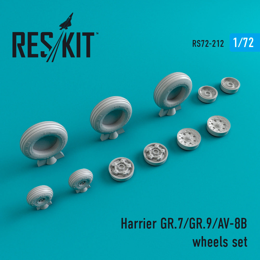 ResKit RS72-0212 1:72 Harrier GR.7/GR.9/AV-8B Wheels Set