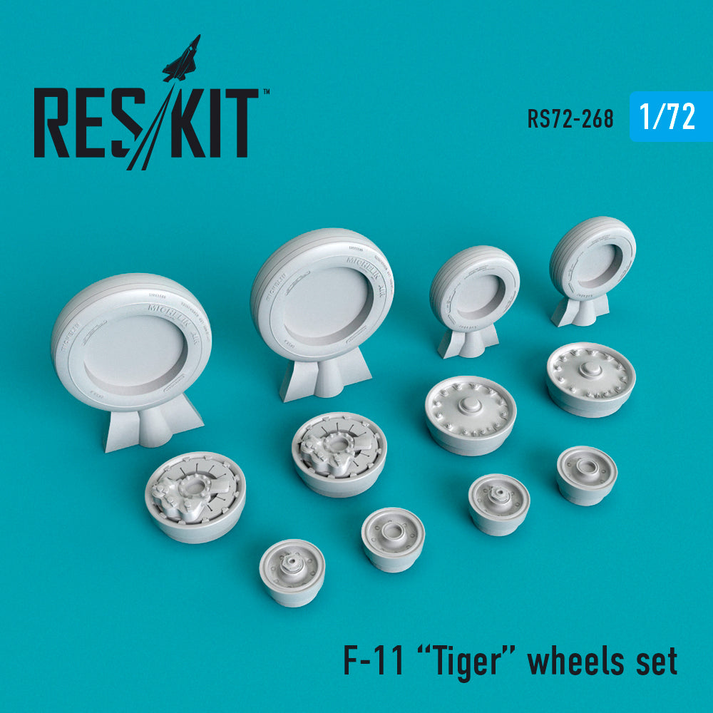 ResKit RS72-0268 1:72 Grumman F-11 Tiger wheels set