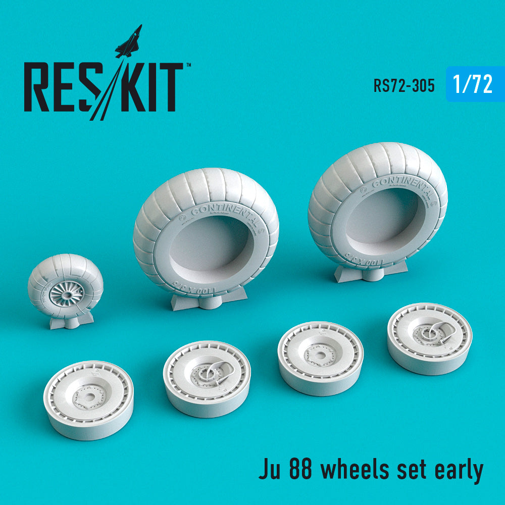 ResKit RS72-0305 1:72 Junkers Ju-88A-1 Early Wheels Set