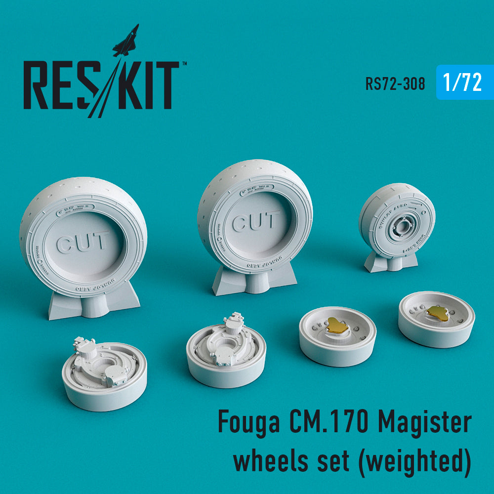 ResKit RS72-0308 1:72 Fouga CM.170 Magister wheels set