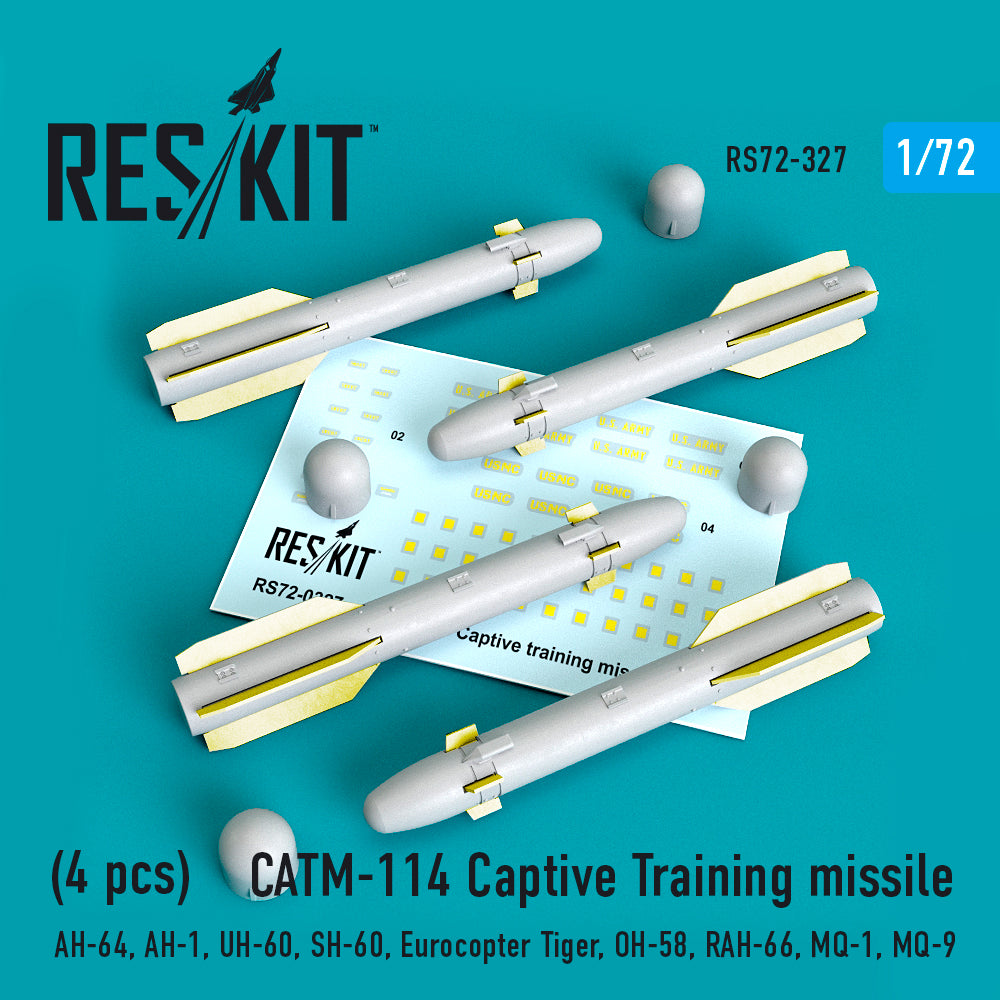 ResKit RS72-0327 1:72 CATM-114 Captive Training missile