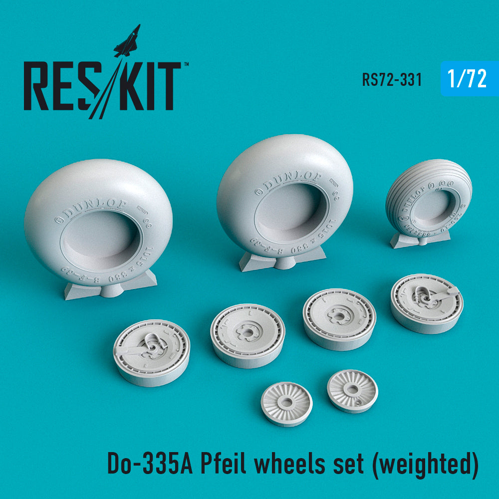 ResKit RS72-0331 1:72 Dornier Do-335A Pfeil wheels set