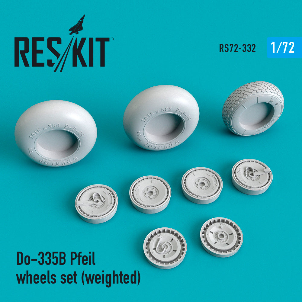 ResKit RS72-0332 1:72 Dornier Do-335A Pfeil wheels set