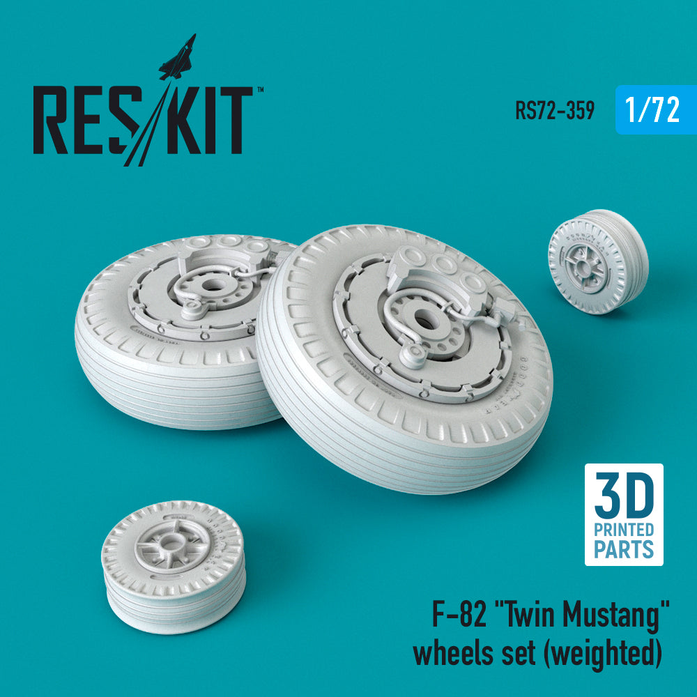 ResKit RS72-0359 1:72 North-American F-82G Twin Mustang wheels set