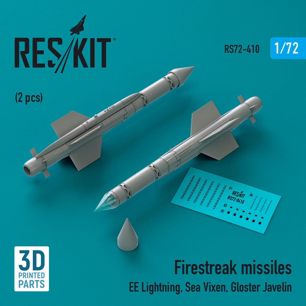 ResKit RS72-0410 1:72 Firestreak missiles