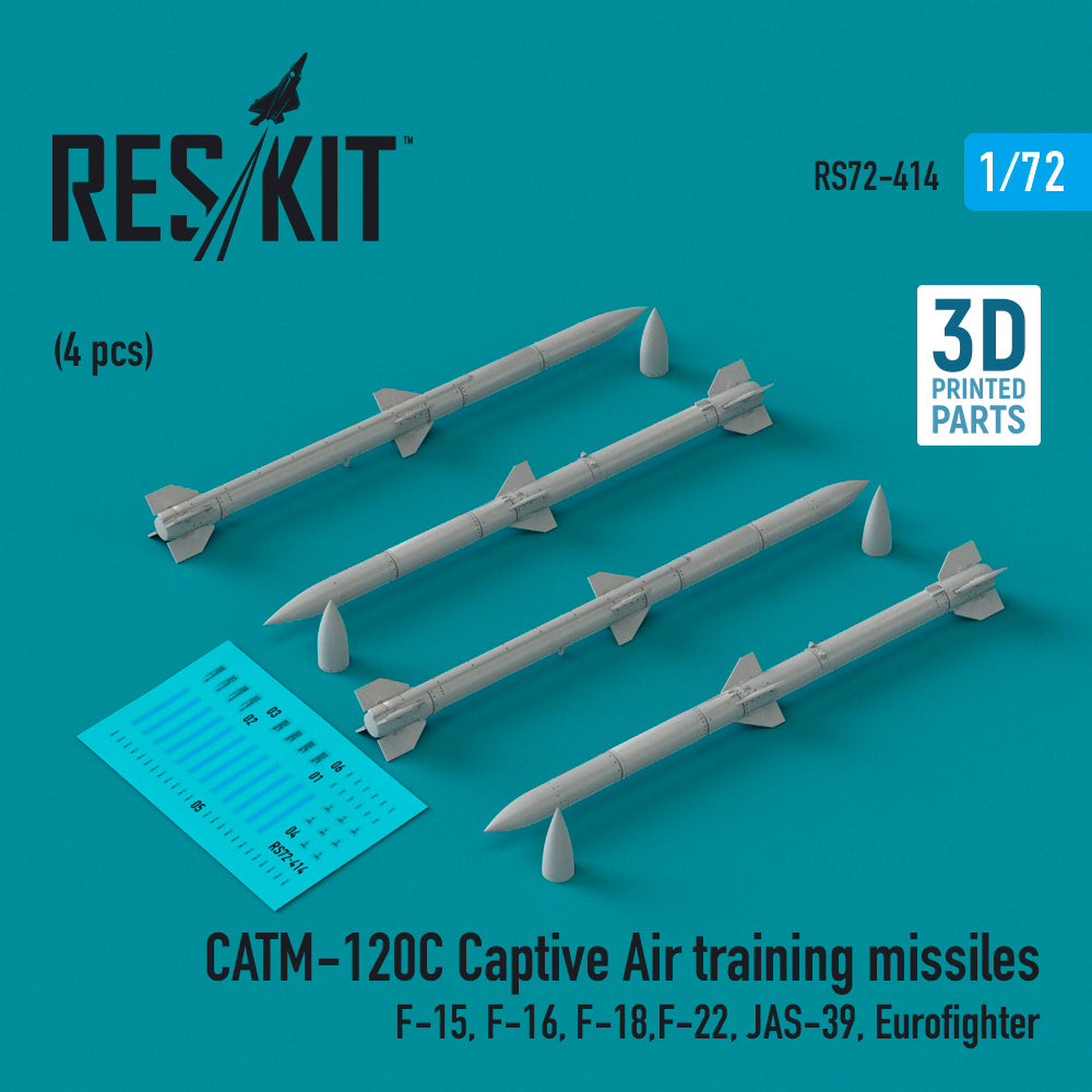 ResKit RS72-0414 1:72 CATM-120C Captive Air training missiles