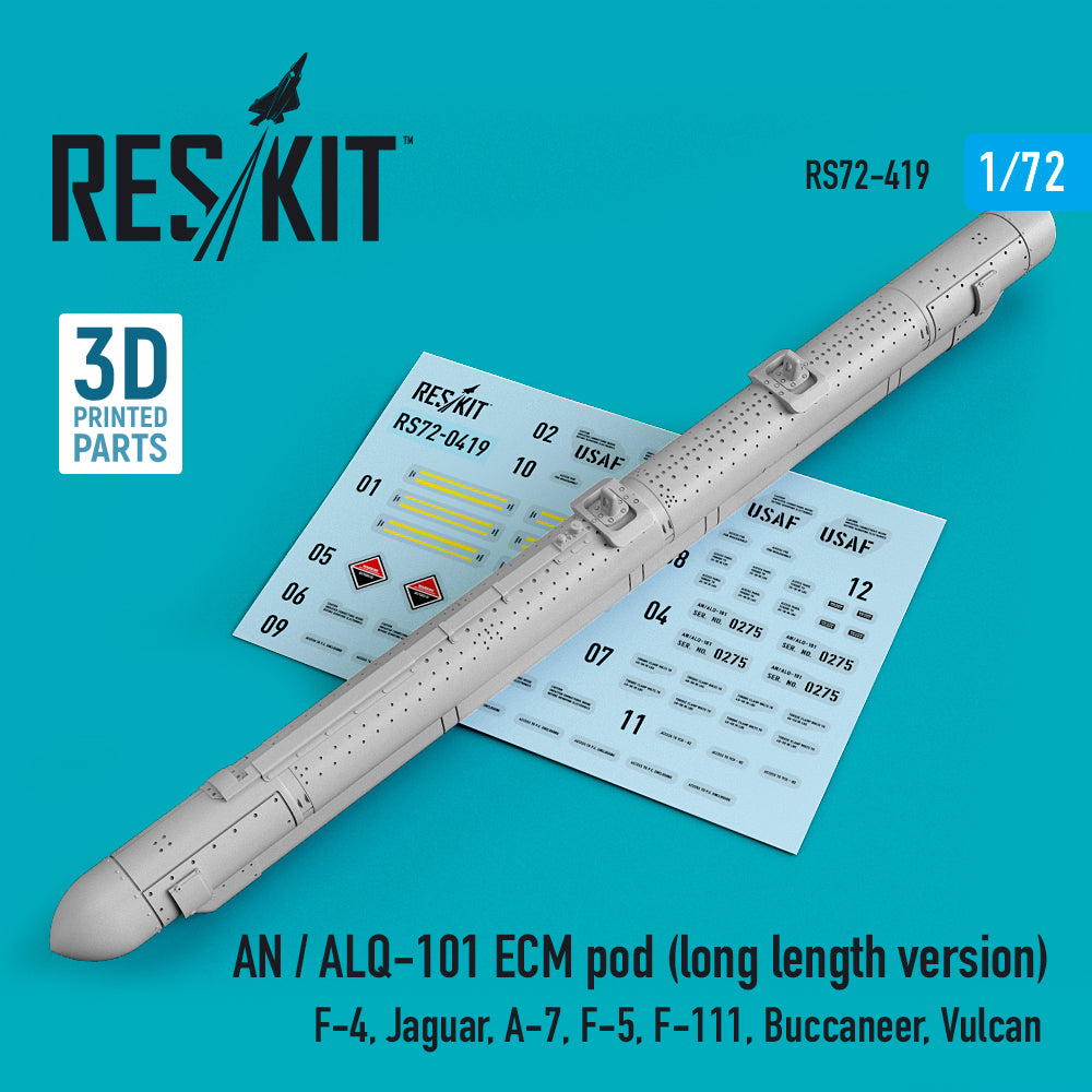 ResKit RS72-0419 1:72 AN / ALQ-101 ECM pod
