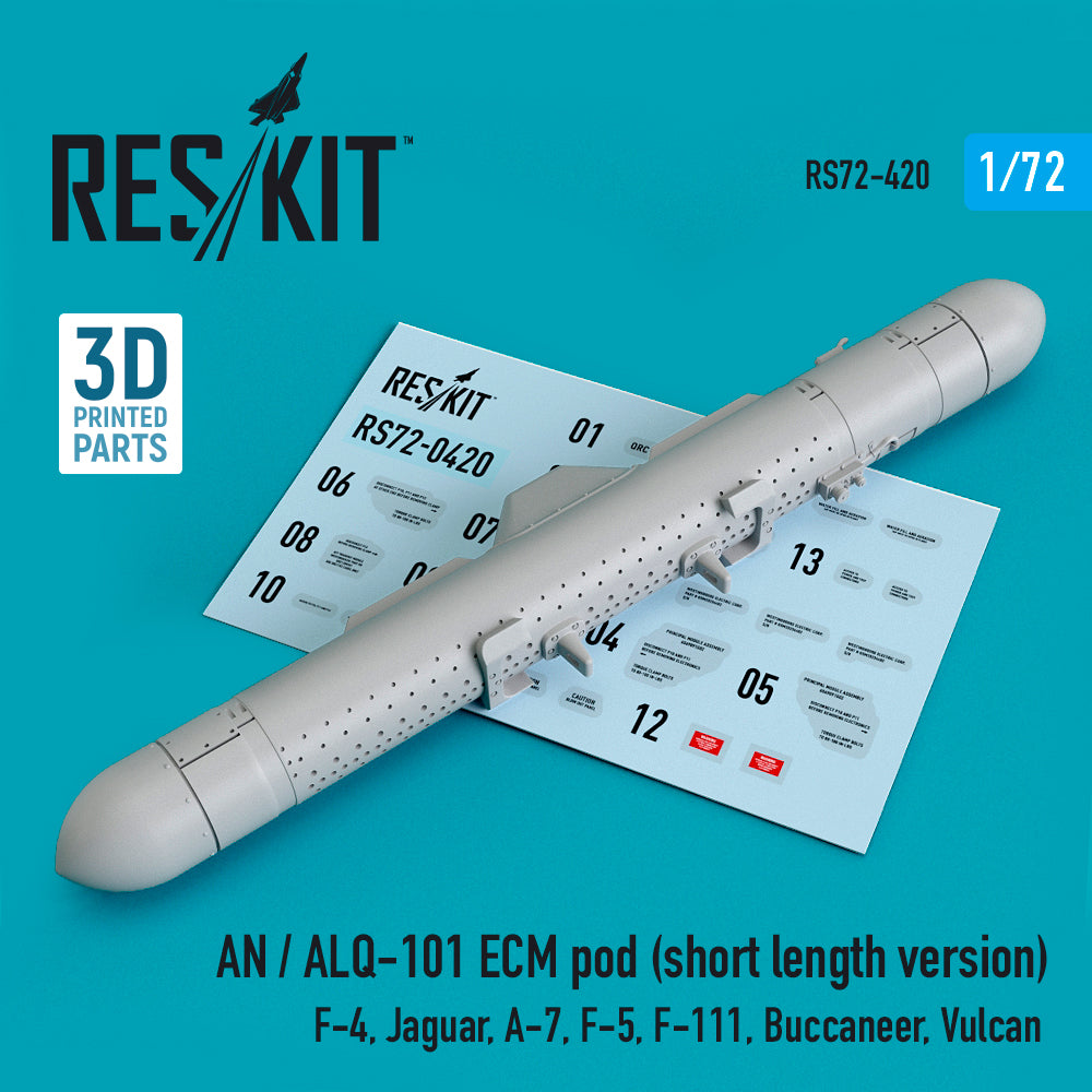 ResKit RS72-0420 1:72 AN / ALQ-101 ECM pod