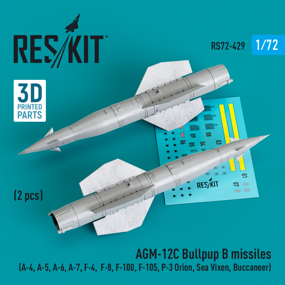 ResKit RS72-0429 1:72 AGM-12C Bullpup B missiles
