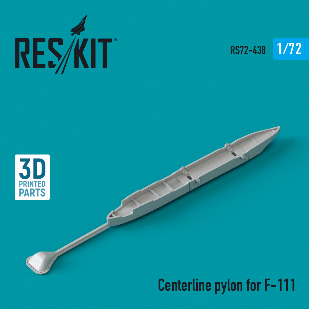ResKit RS72-0438 1:72 Centerline pylon for General-Dynamics F-111 3D-Printed
