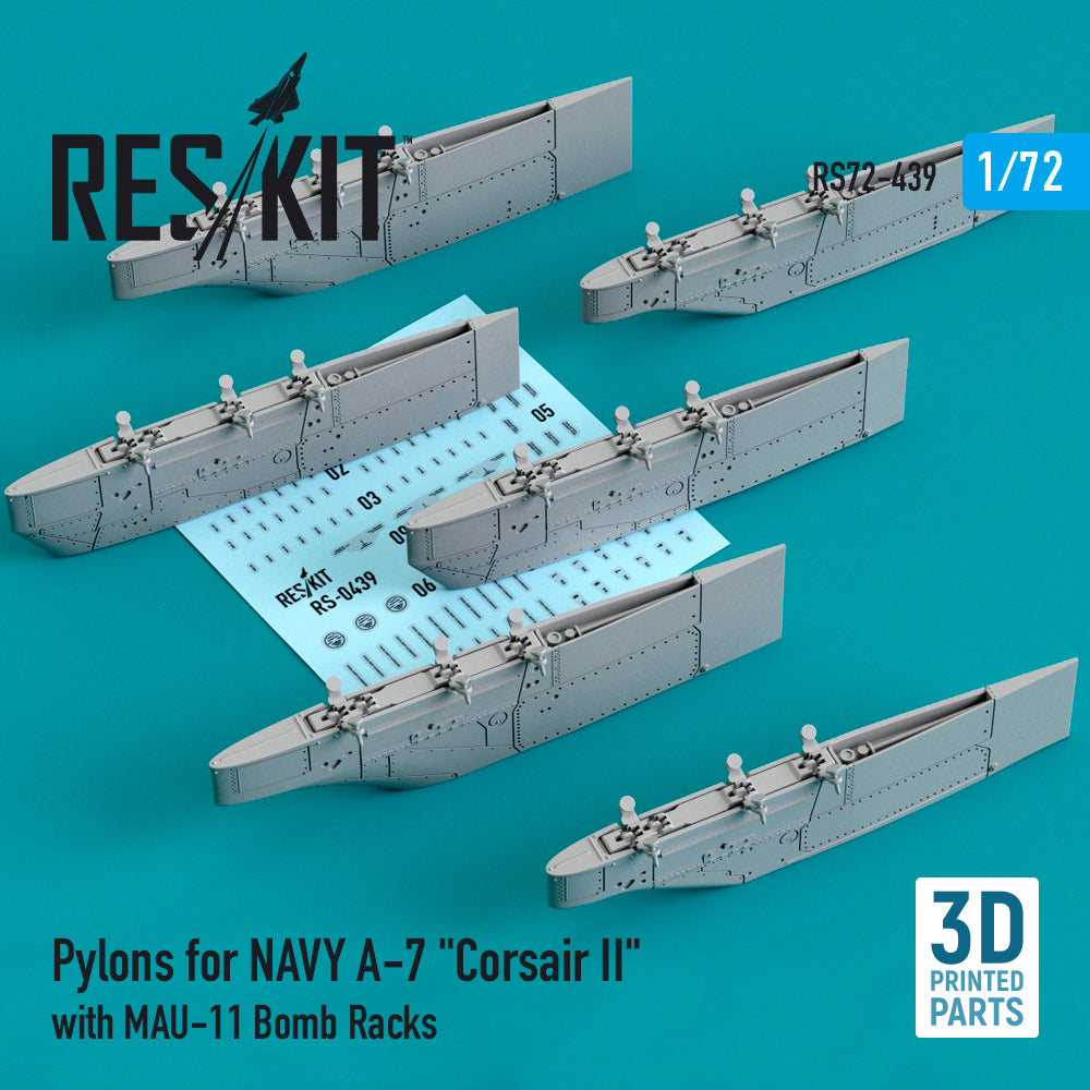 ResKit RS72-0439 1:72 Navy A-7 Corsair II MAU-11 Pylons