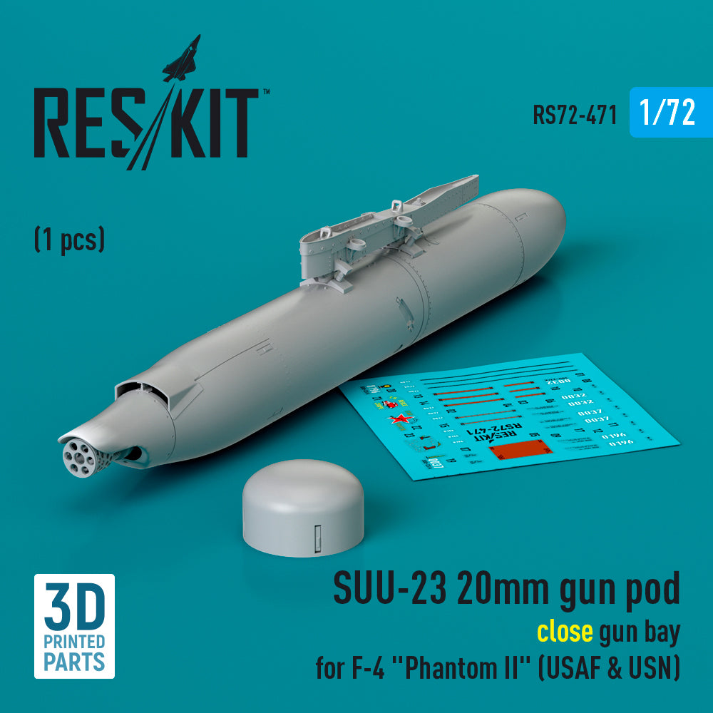 ResKit RS72-0471 1:72 SUU-23 20mm gun pod