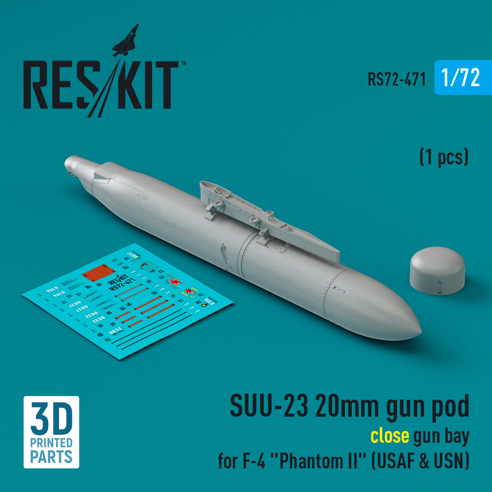 ResKit RS72-0471 1:72 SUU-23 20mm gun pod