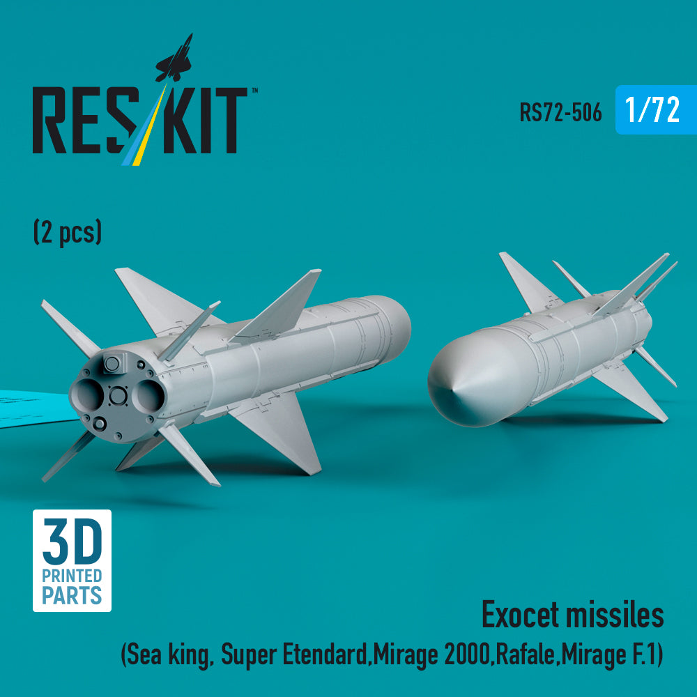 ResKit RS72-0506 1:72 Exocet missiles