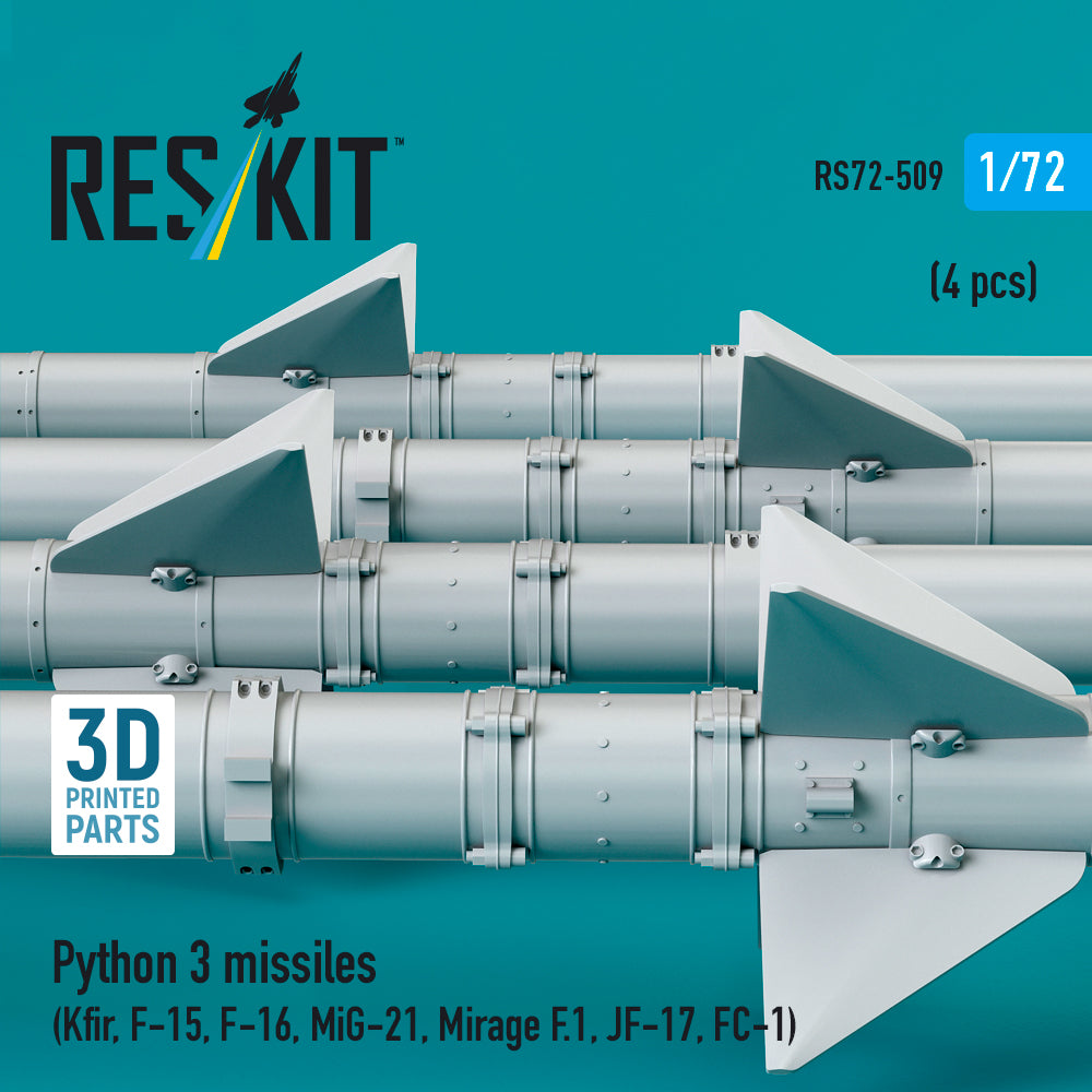 ResKit RS72-0509 1:72 Python 3 missiles