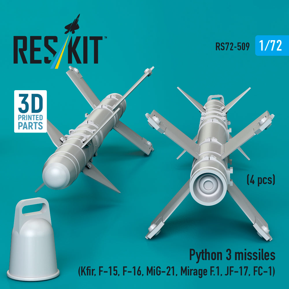 ResKit RS72-0509 1:72 Python 3 missiles