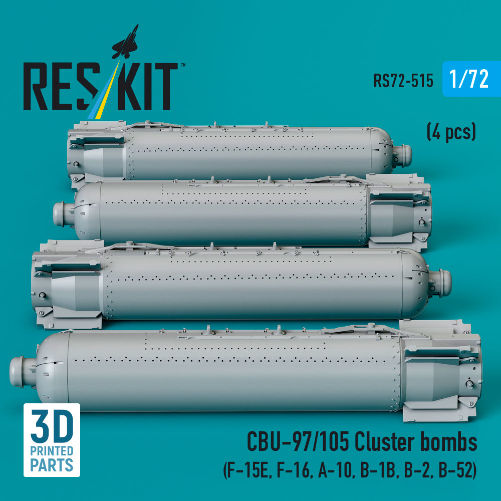ResKit RS72-0515 1:72 CBU-97/105 cluster bombs