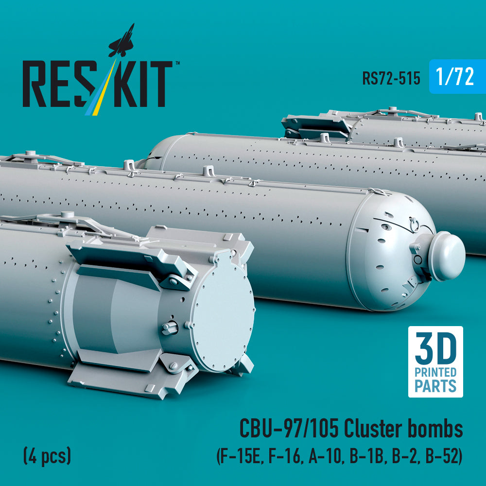 ResKit RS72-0515 1:72 CBU-97/105 cluster bombs