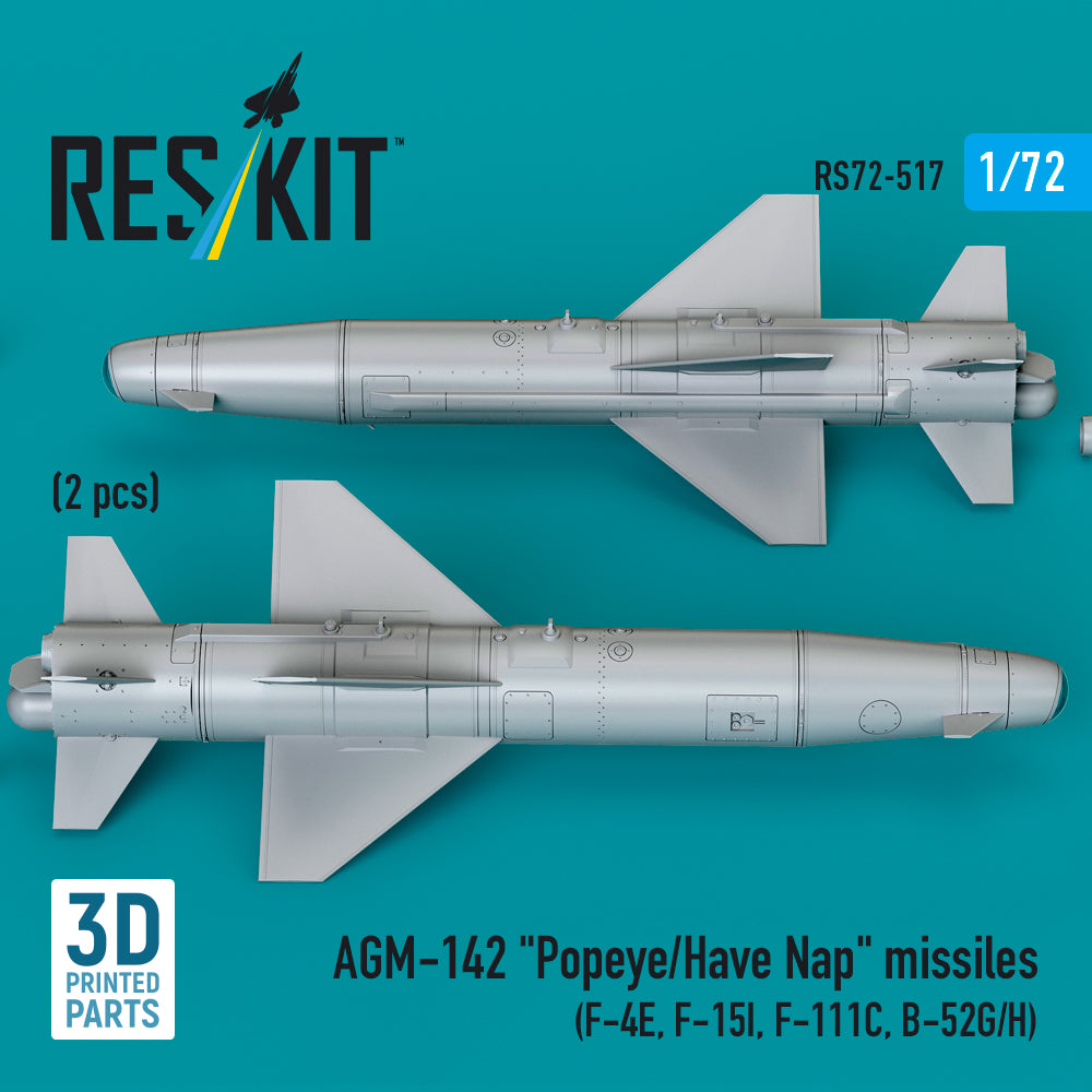 ResKit RS72-0517 1:72 AGM-142 "Popeye/Have Nap" missiles