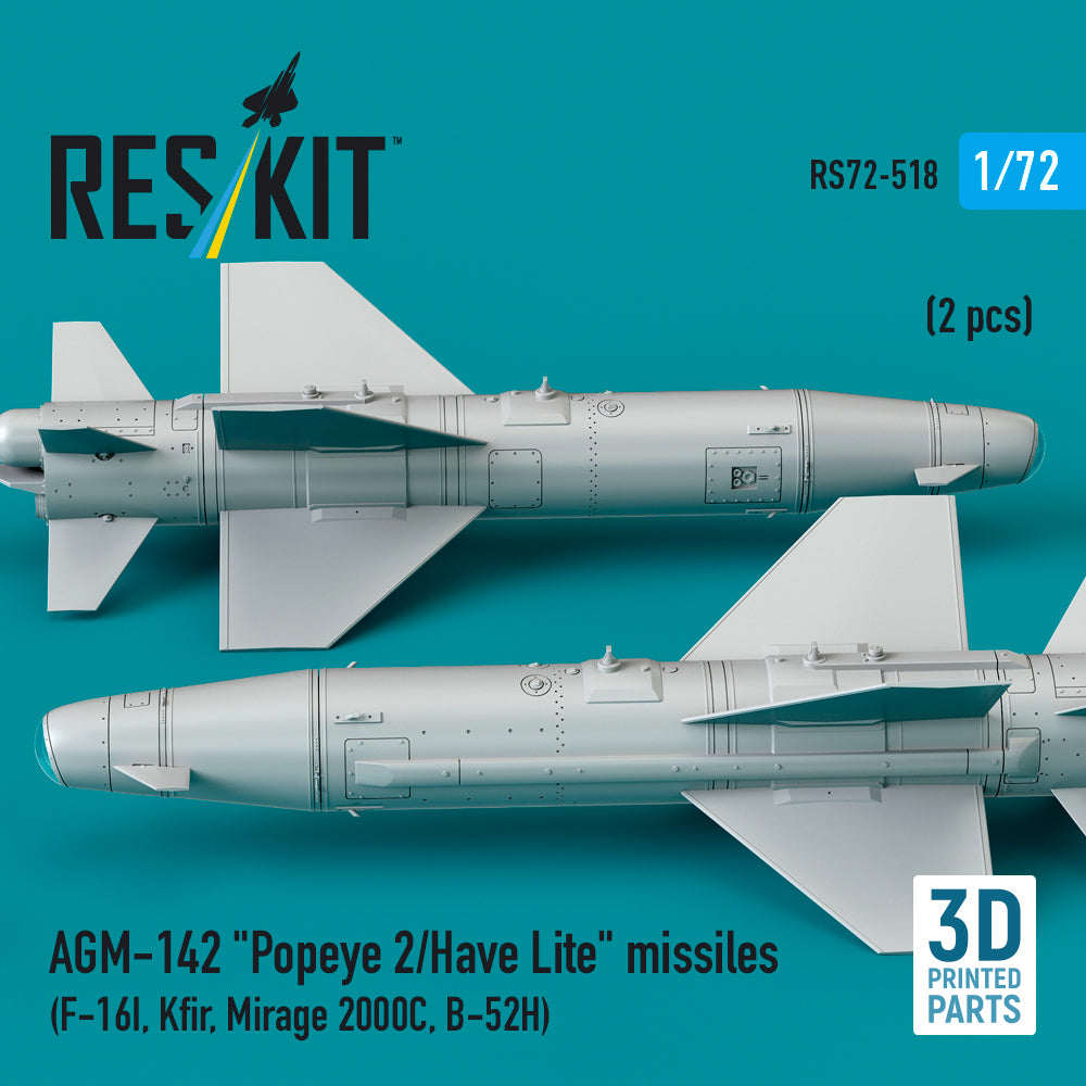 ResKit RS72-0518 1:72 AGM-142 "Popeye 2/Have Lite" missiles