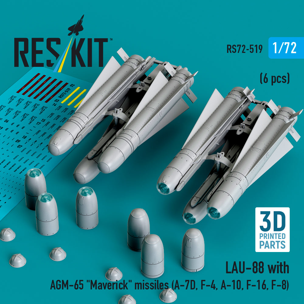 ResKit RS72-0519 1:72 LAU-88 with