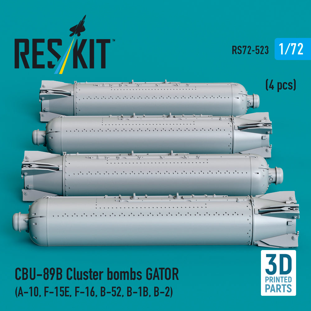 ResKit RS72-0523 1:72 CBU-89B cluster bombs GATOR