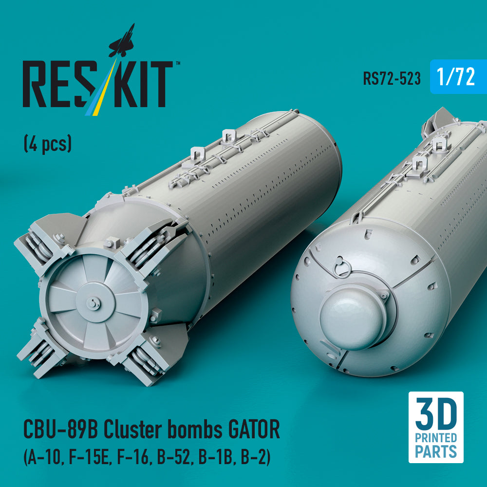ResKit RS72-0523 1:72 CBU-89B cluster bombs GATOR