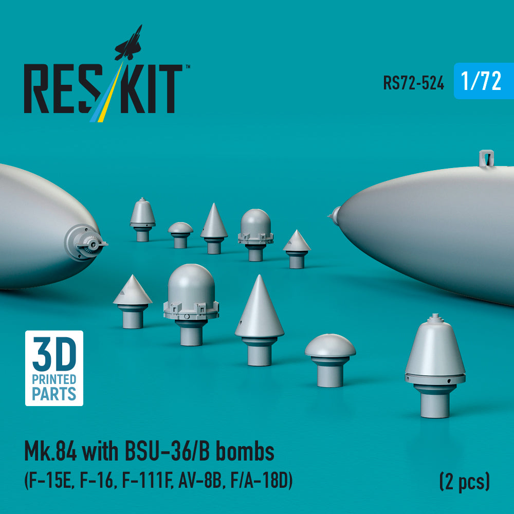 ResKit RS72-0524 1:72 Mk.84 with BSU-36/B bombs