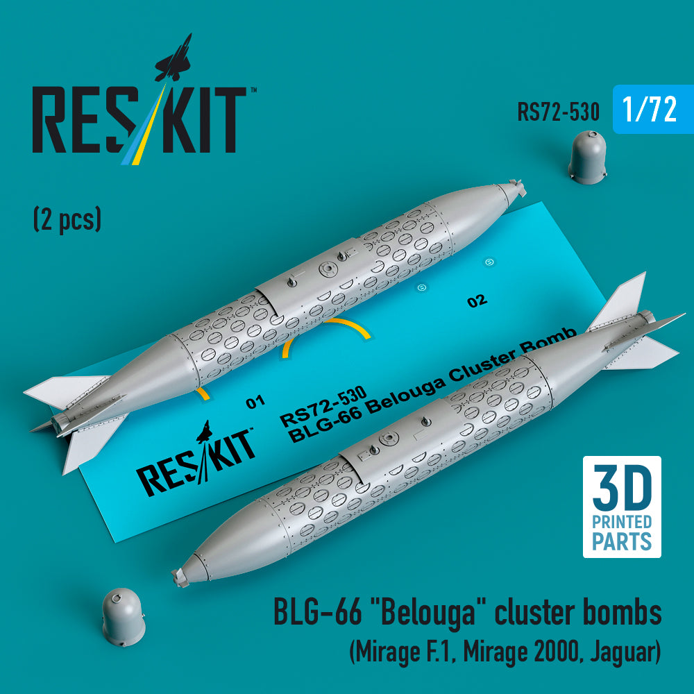 ResKit RS72-0530 1:72 BLG-66 "Belouga" cluster bombs