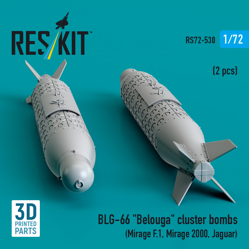 ResKit RS72-0530 1:72 BLG-66 "Belouga" cluster bombs