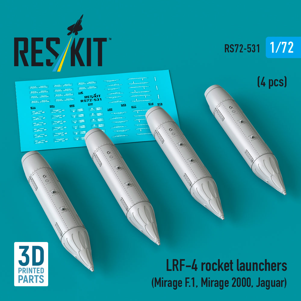 ResKit RS72-0531 1:72 LRF-4 rocket launchers
