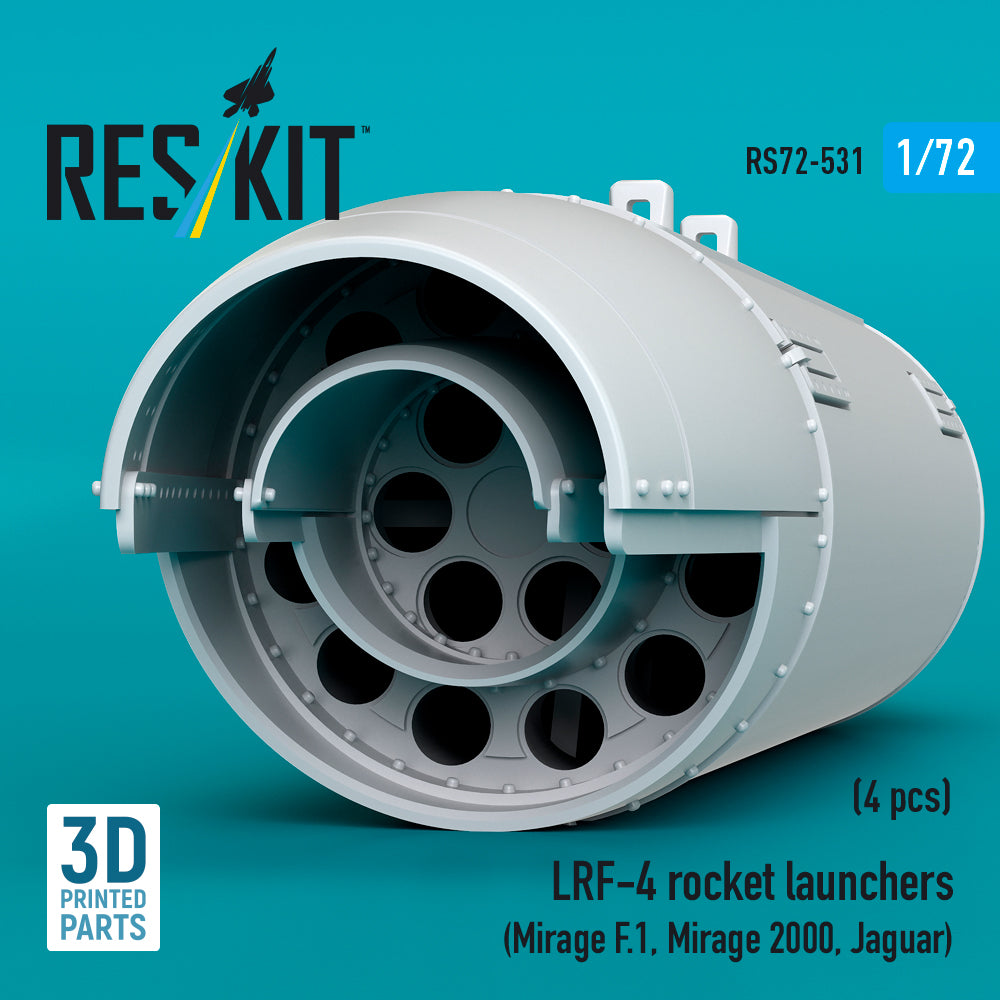 ResKit RS72-0531 1:72 LRF-4 rocket launchers