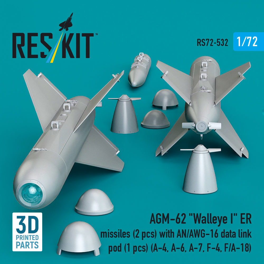ResKit RS72-0532 1:72 AGM-62 "Walleye I" ER missiles