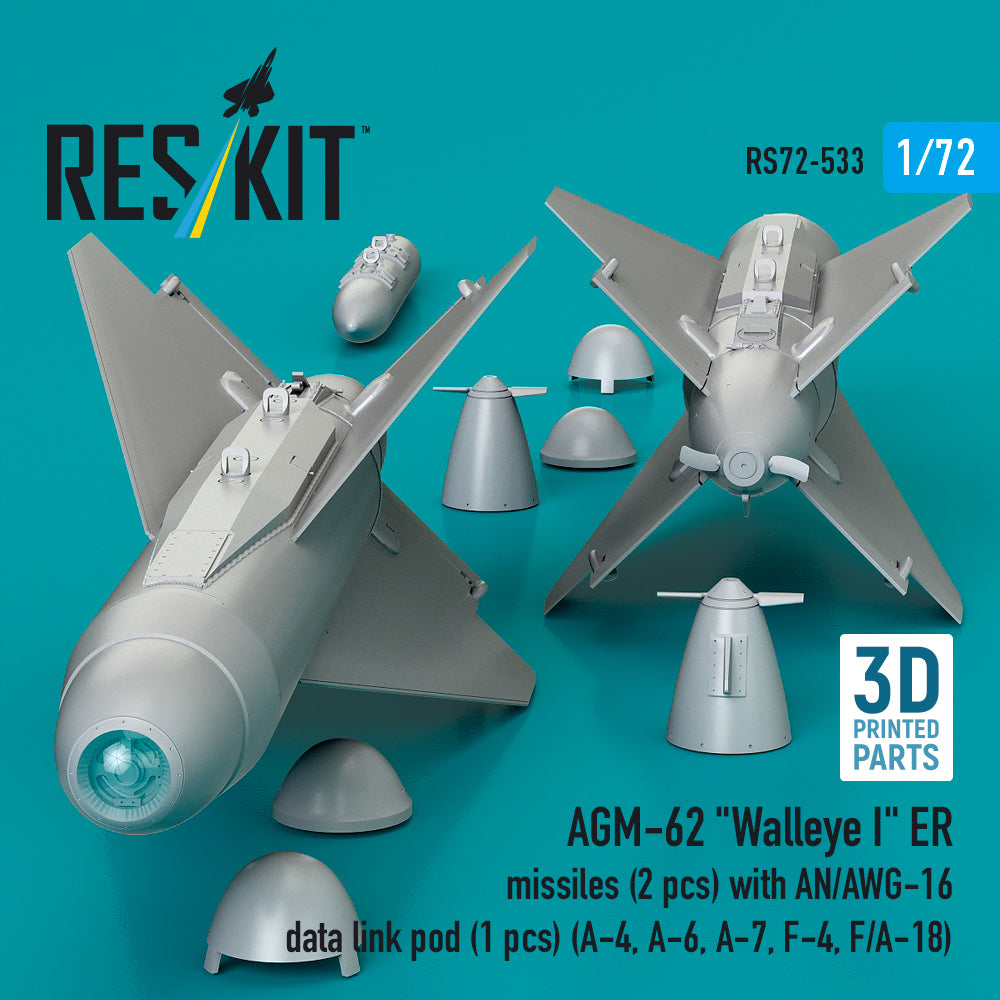 ResKit RS72-0533 1:72 AGM-62 "Walleye II" ER missiles