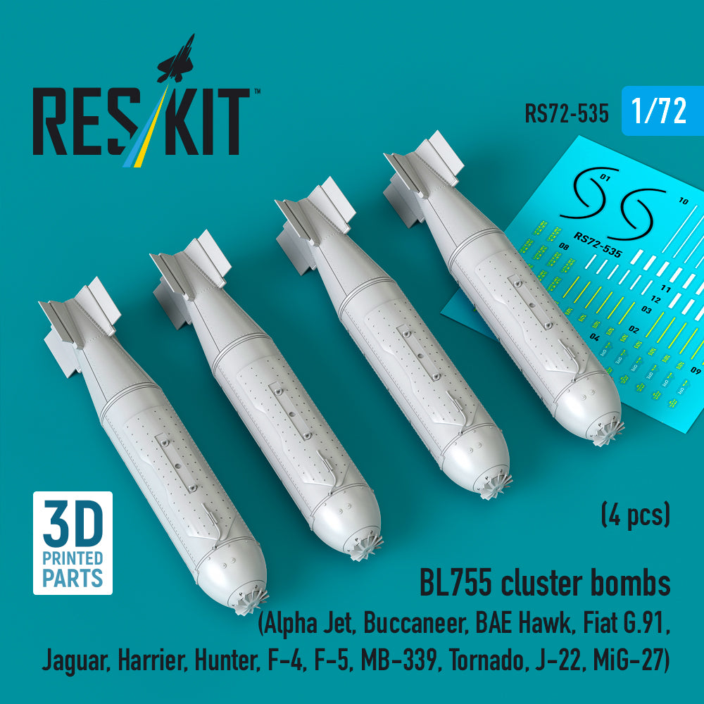ResKit RS72-0535 1:72 BL755 cluster bombs