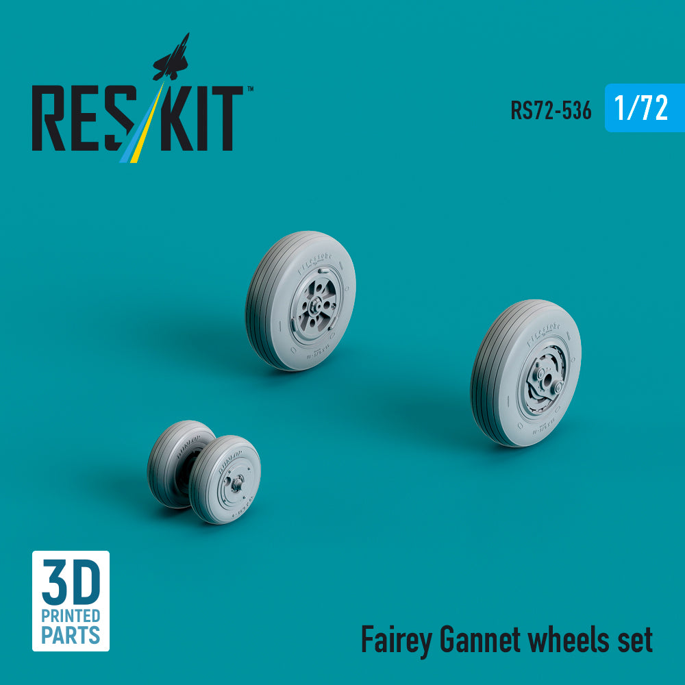 ResKit RS72-0536 1:72 Fairey Gannet wheels set