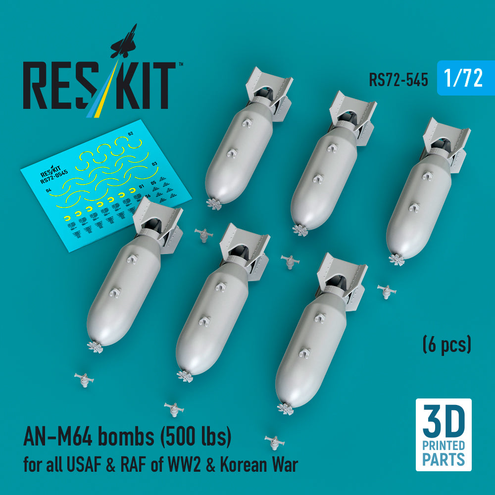 ResKit RS72-0545 1:72 AN-M64 bombs