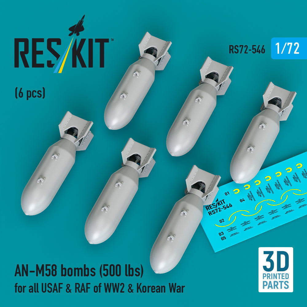 ResKit RS72-0546 1:72 AN-M58 bombs