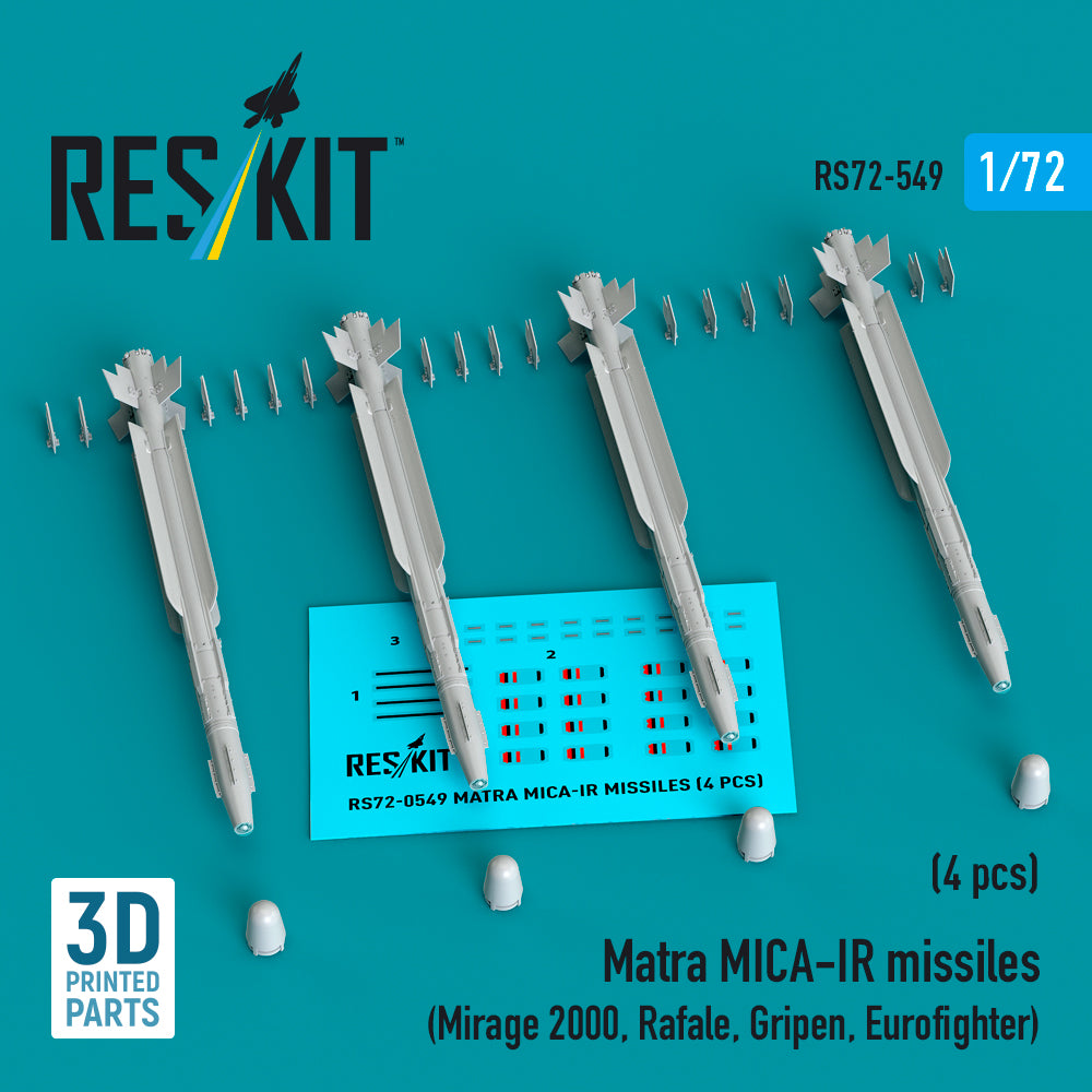 ResKit RS72-0549 1:72 Matra MICA-IR missiles