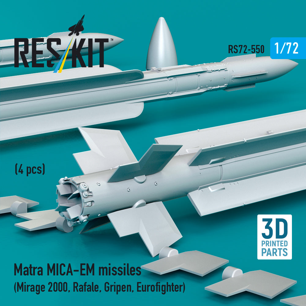 ResKit RS72-0550 1:72 Matra MICA-EM missiles