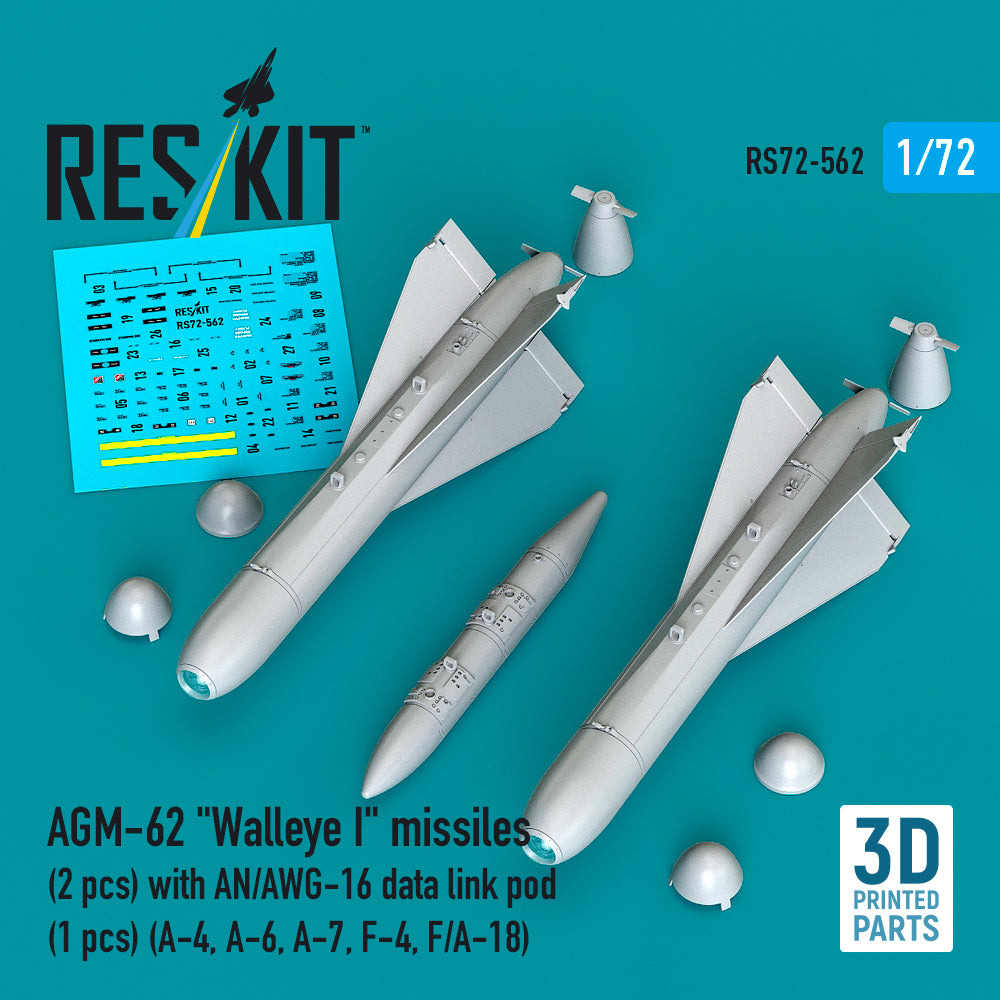 ResKit RS72-0562 1:72 AGM-62 "Walleye I" missiles