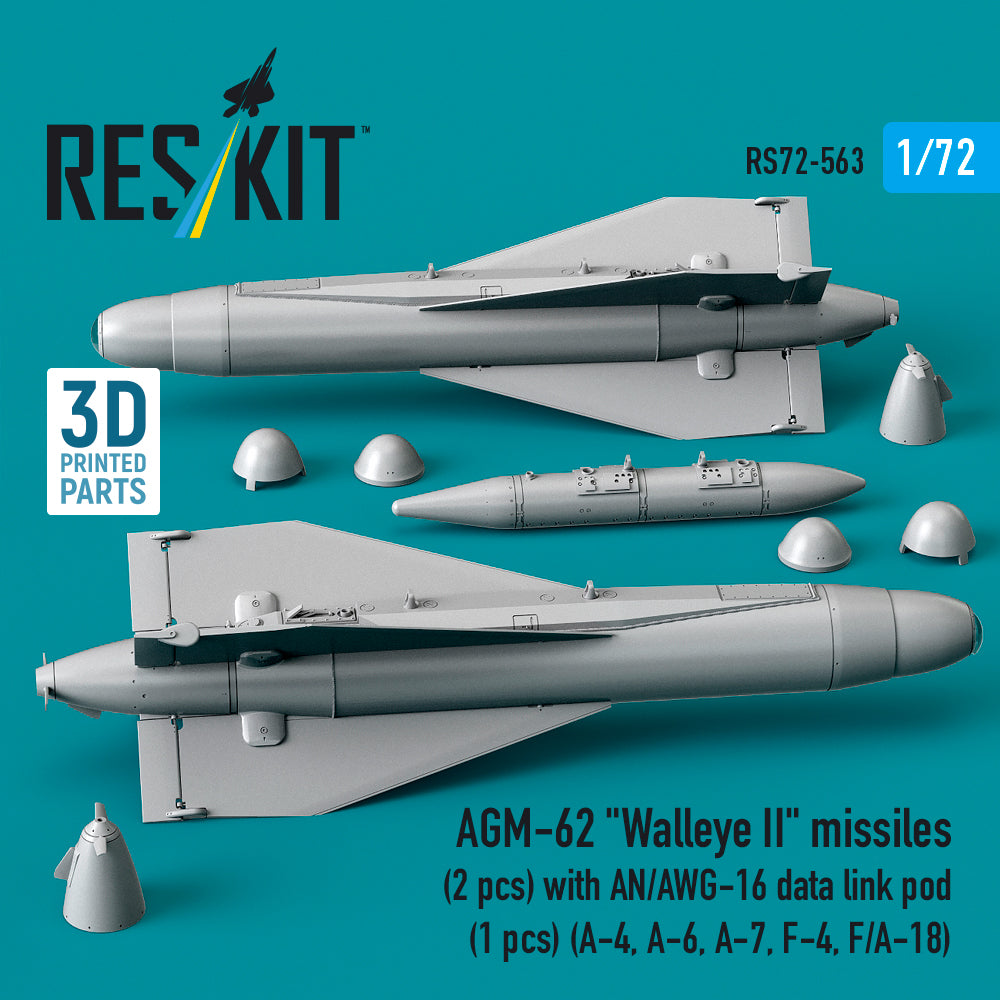 ResKit RS72-0563 1:72 AGM-62 "Walleye II" missiles