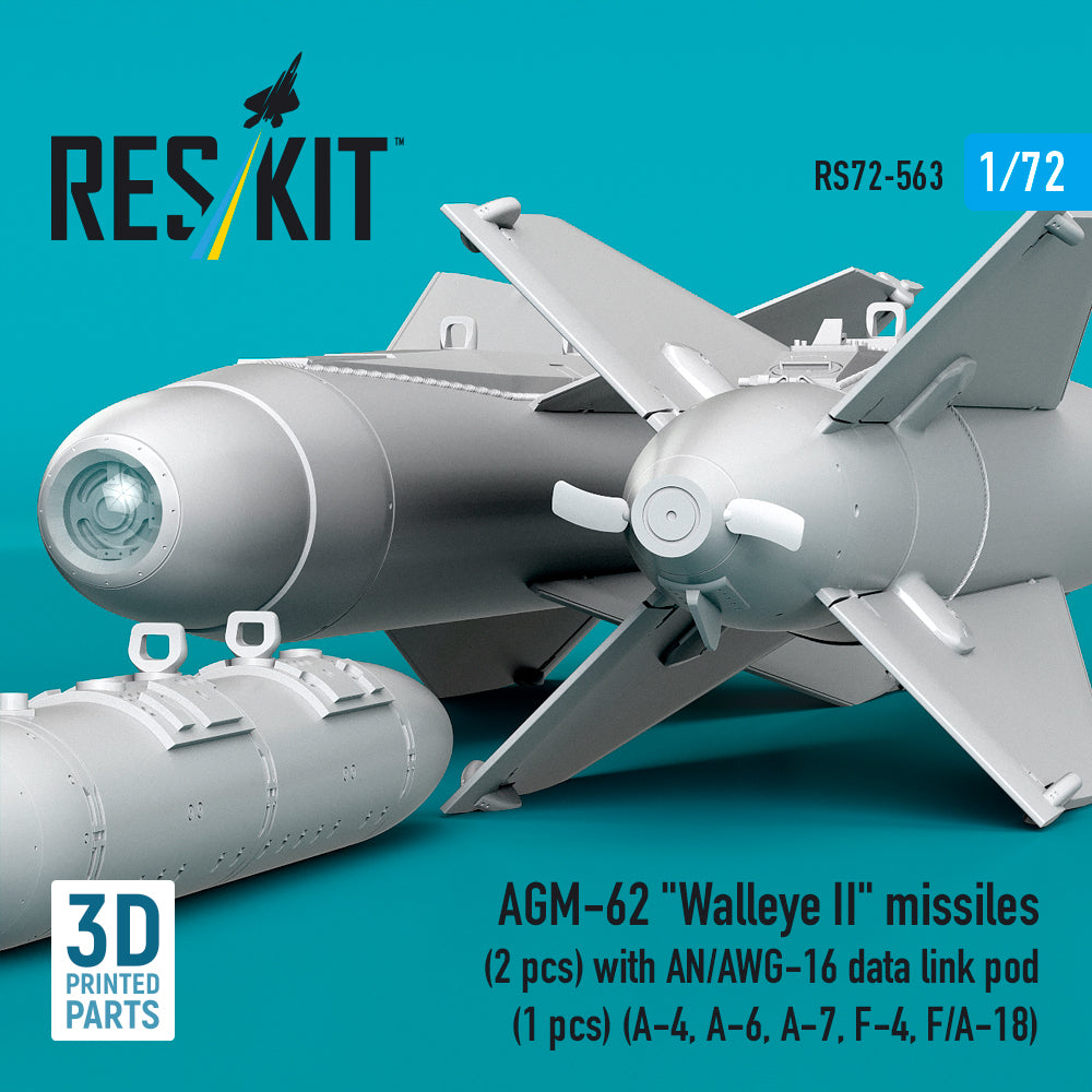 ResKit RS72-0563 1:72 AGM-62 "Walleye II" missiles